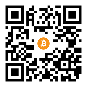 bitcoin:12pyNEzJQrH6MZweqgfa6mBq8f6XfHx1Pq black Bitcoin QR code