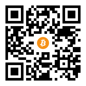 bitcoin:12r5jE7qAwbwNRjPk3TVuum7dFhtYak9Mo black Bitcoin QR code