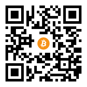 bitcoin:12rcTRQnLo56X79LB8ptstk5xJXq95fCC9 black Bitcoin QR code