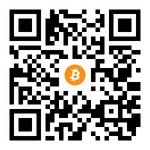 bitcoin:12t35kSLCpDnv754sBEztAcn62nnfrUWiK black Bitcoin QR code