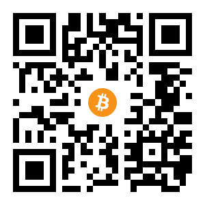 bitcoin:12tTuYsistve3vJLQULDALtXM5Zu4sAUzD black Bitcoin QR code