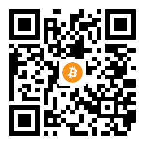 bitcoin:12tXztjd7NC2cfhEVbcH8nNt7vpB1N1Y5M black Bitcoin QR code