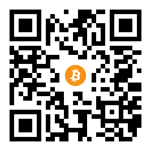 bitcoin:12u6PGMf2ZD1gXzpqRmvUeu8oQoEAd8sDD black Bitcoin QR code