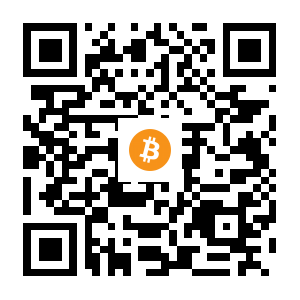 bitcoin:12uDcpGvpj3A928vXKSgomca3k77jj4L7M black Bitcoin QR code