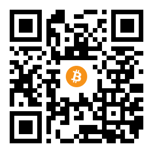 bitcoin:12wFYcojnWj4JNMG37pxK7H4dwTrdMoVhq black Bitcoin QR code