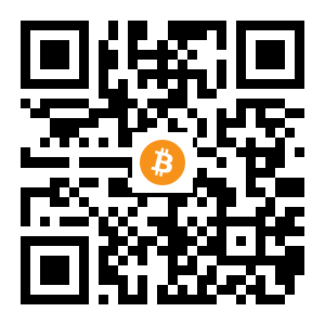 bitcoin:12wxgPUjp6hVATcGCwKBms6XSg3fNSCq8L black Bitcoin QR code