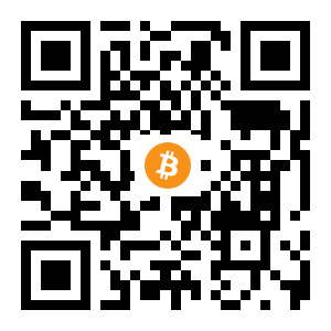 bitcoin:12xf77hXwk5qJCTLeeBCtPWQPa7QFhhp5s black Bitcoin QR code