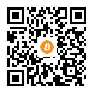 bitcoin:12zxP1eH1RYdM5hnTm8eB14b1z3wRFLZV9 black Bitcoin QR code