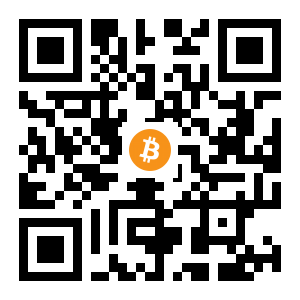 bitcoin:131QvaXfyXKWdWj8V1USxcw8hexxLWv7kh black Bitcoin QR code