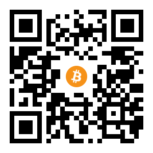 bitcoin:131aoJ8Yksj8Csmoszaq5cGvZPkB1G154c black Bitcoin QR code