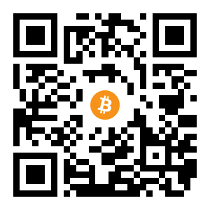 bitcoin:131n7QRdyEzEZ2RSV5no21YdpFBaLtX1rM black Bitcoin QR code