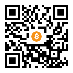 bitcoin:132X4h5NBHixyXqEP5AHFL3jQcC4he6t1D black Bitcoin QR code