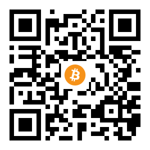 bitcoin:1339W4ob358N9Eh1f2dfwPTXTs4cyXKbjp black Bitcoin QR code