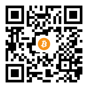 bitcoin:133bUYPMRDeRDVYkB87ZcLFV4EykzKKoMP black Bitcoin QR code