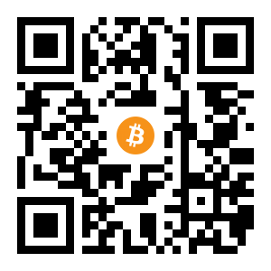 bitcoin:1343hwSJgw1u45LGYLc2V1BvNtJa8oMaqd black Bitcoin QR code