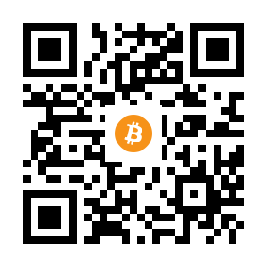 bitcoin:1353mUM1A39Wfwukh24HwjBurNyNvscNej black Bitcoin QR code