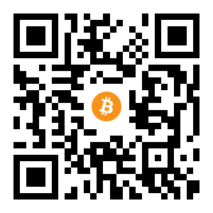 bitcoin:1361JSCL51NJzvQkMTH59c2dcrdBXUPF14 black Bitcoin QR code