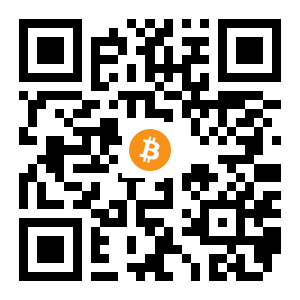 bitcoin:136HnTNPtgdi4hFNQ4eHUJKSMhefdKshAw black Bitcoin QR code