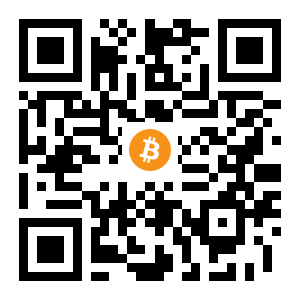 bitcoin:136SBwXYPZM6DDi8ehbMtzWaCunBQ1kgMv black Bitcoin QR code