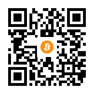 bitcoin:136XFECssJtYjrX1e11DYaop8kWMxCo1ex black Bitcoin QR code