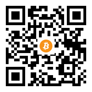 bitcoin:13AcEqJQLqU6tcS4HdcZwgcncP3AG25J8g black Bitcoin QR code