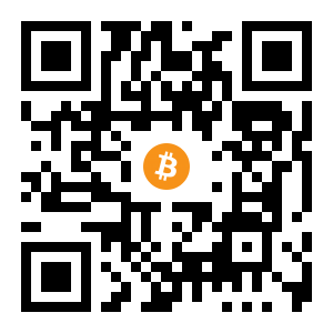 bitcoin:13AyqvxnDtpHTBucmrUshEqNuW8fAMahZz black Bitcoin QR code