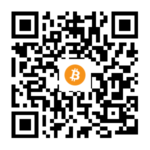 bitcoin:13BPjSgFofJNrpcSUyyijYxUHcB4MSVD1R black Bitcoin QR code