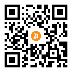 bitcoin:13BRg8ReJmgy4eeTeGEqBs1DGs55mxisfR black Bitcoin QR code