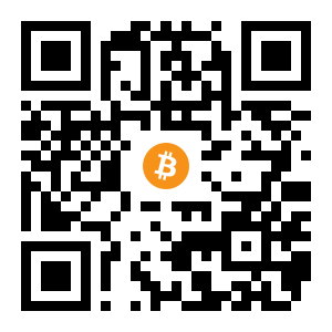 bitcoin:13BxGtnnp4H9Wz3F2NZJJ85oTYsqvQurz1 black Bitcoin QR code
