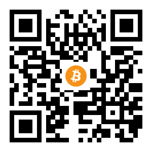bitcoin:13CvSq4gh346t6u9R5zZcinSCcGHdL48BP black Bitcoin QR code