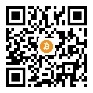 bitcoin:13D1Psjr47f6CWH3sy3ABcmNFfqZP98Myn black Bitcoin QR code