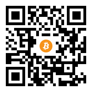 bitcoin:13DAZCh4SeJm5a3zqM485HALYpPSE1snCj black Bitcoin QR code