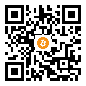 bitcoin:13DeNXiibTYmemEqx5PPdcQQRQ5fuJPCjC black Bitcoin QR code