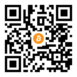 bitcoin:13EGEG1CfCea2WUEVNzQx2gPwSmxfbmvDb black Bitcoin QR code