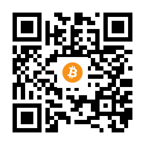 bitcoin:13G2bLXT3tFZwbREcFemCK9ZBgXMBUwVbq black Bitcoin QR code