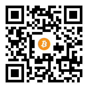 bitcoin:13GUThgmNTnY7eKc6jh3BV1m9tWSbvV8tM black Bitcoin QR code