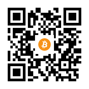 bitcoin:13PXs1zXyLWCTZ2HXBV8jPxgxbv5hs7SrX black Bitcoin QR code