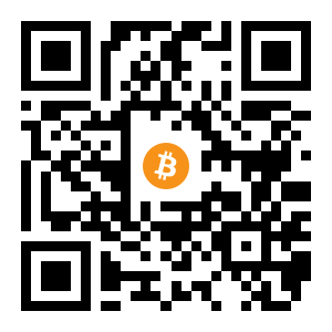 bitcoin:13QJsoC7A3izLGNTjcj6RL6WXXbAyKhBtq black Bitcoin QR code