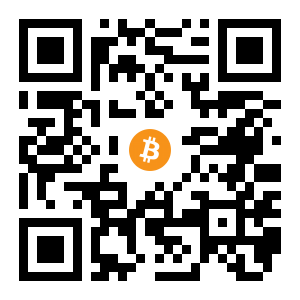 bitcoin:13QRm955Z6K9nfGLUggCg2qvatbs3C4jYm black Bitcoin QR code