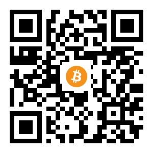 bitcoin:13RUFYh2YWuuRoWH3mZkzzWueVgH93W7K7 black Bitcoin QR code