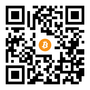 bitcoin:13TJdZevKUt9fCxbE3Hgt1gQR87BUUsYna black Bitcoin QR code