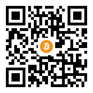bitcoin:13UCfT7bre5tCZMiT89mueXW4DBiJwnrRk black Bitcoin QR code