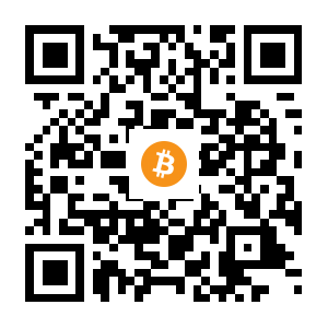 bitcoin:13UDT8BbQxrxyBYcYCB2A5vL8bCRMnJt8N black Bitcoin QR code