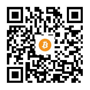 bitcoin:13WUMVH6usVi7koDhboCuksT4cBWyCBk7F black Bitcoin QR code