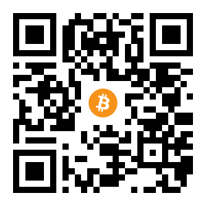 bitcoin:13X5C6kVADJgonspCcD3gMwLNMAPxnJK34 black Bitcoin QR code