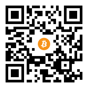 bitcoin:13XSWVrSushsRGTyEmMbg45LwE9xnpyENL black Bitcoin QR code