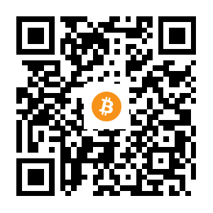 bitcoin:13XjV8V7oCxaVEziVXuT4csvWfakoB92vA black Bitcoin QR code