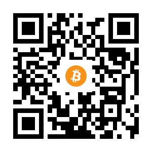 bitcoin:13ahgw8sM95EDbugT3tdb8TYoMU46Uw7PX black Bitcoin QR code