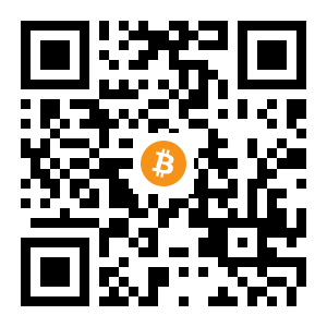 bitcoin:13b5mbgfoPLoD1kEZkpGVikETij68A3F1W black Bitcoin QR code