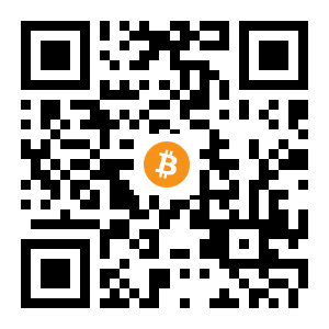 bitcoin:13b8v7uB43ujSTZnZhvmZW3RUxnDfCxWWs black Bitcoin QR code